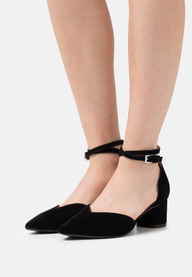 Gabor Noir | Cuir Exclusif - Talons Classiques